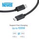 NEWELL NL3586 Kabel przewód USB-C - USB-C 3.2 Gen 2 - 2 m grafitowy 8