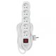 EMOS Extension cable with switch 5 sockets 10m, baltas 8