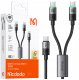 Mcdodo MCDODO KABEL USB-C 2W1 DO IPHONE MACBOOK LED 100W 2M 1