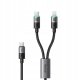 Mcdodo MCDODO KABEL USB-C 2W1 SZYBKIE ŁADOWANIE DO IPHONE 14 MACBOOK LED 100W 2M 11