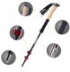 Kije carbon czerwone NATUREHIKE nh20ds003-red 6