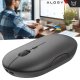 Myszka bezprzewodowa Alogy mysz ergonomiczna mała do laptopa PC bluetooth 2.4GHz cicha czarna 4