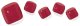 Ohora Pedicure Lakier hybrydowy w naklejce Tint Burgundy - 30szt. 1