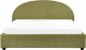 Beliani Łóżko z pojemnikiem Boucle VAUCLUSE 180 x 200 cm Oliwkowy 4
