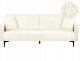 Beliani Sofa rozkładana boucle złamana biel LUCAN 1