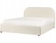 Beliani Łóżko z pojemnikiem Boucle QUILLIEN 140 x 200 cm Jasnobeżowy 4