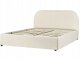 Beliani Łóżko z pojemnikiem Boucle QUILLIEN 140 x 200 cm Jasnobeżowy 7