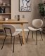 Beliani Zestaw 2 krzeseł do jadalni LUANA Boucle Beżowoszary 2