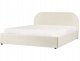 Beliani Łóżko z pojemnikiem Boucle QUILLIEN 160 x 200 cm Jasnobeżowy 4