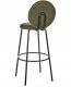 Beliani Zestaw 2 krzeseł barowych EMERY Boucle Ciemnozielony 6