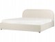 Beliani Łóżko z pojemnikiem Boucle QUILLIEN 180 x 200 cm Jasnobeżowy 4