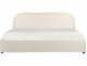 Beliani Łóżko z pojemnikiem Boucle QUILLIEN 180 x 200 cm Jasnobeżowy 5