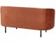 Sofa dwuosobowa welurowa pomarańczowa LOEN Lumarko! 5