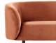 Sofa dwuosobowa welurowa pomarańczowa LOEN Lumarko! 6