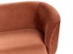 Sofa dwuosobowa welurowa pomarańczowa LOEN Lumarko! 7