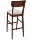 Beliani Zestaw 2 krzeseł barowych AMBLER Ciemnobrązowy 5