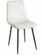Beliani Zestaw 4 krzeseł do jadalni KALISPELL Welur Złamana biel 4