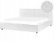 Beliani Łóżko Boucle LINARDS 160 x 200 cm Biały 1