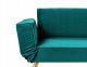 Beliani Sofa rozkładana welurowa szmaragdowa SAARELA 12