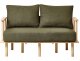 Beliani Sofa 2-osobowa boucle ciemnozielone ASKER 4