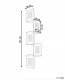 Beliani Regał 4 półki ALDER Drewno 101 cm Czarny 3