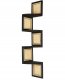Beliani Regał 4 półki ALDER Drewno 101 cm Czarny 5