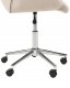 Beliani Krzesło biurowe regulowane welurowe beżowe LABELLE 10