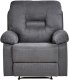 Beliani Rozkładany fotel BERGEN II Ciemnoszary 6