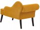 Beliani Szezlong lewostronny musztardowy BIARRITZ 6