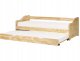 Beliani Łóżko wysuwane Drewno LUNERAY 90 x 200 cm Jasnobrązowy 1