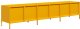 vidaXL Szafka RTV, żółta, 202x39x43,5 cm, stal walcowana na zimno 7