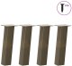 vidaXL Nogi do stolika kawowego, 4 szt., stal, 42 cm, stal 1