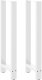 vidaXL Nogi do stolika kawowego, białe, 2 szt., 50x(110-111) cm, stal 1