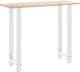 vidaXL Nogi do stolika kawowego, białe, 2 szt., 50x(110-111) cm, stal 8