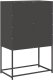vidaXL Komoda wysoka czarna 68x39x107 cm stalowa 7