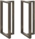vidaXL Nogi do stołu barowego, 2 szt., 60x35x(110-111)cm, stal 1