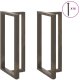 vidaXL Nogi do stołu barowego, 2 szt., 60x35x(110-111)cm, stal 3