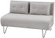 Beliani Sofa rozkładana 2-osobowa jasnoszara VESTFOLD 1