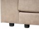 Beliani Narożnik 3-osobowy welurowy prawostronny beżowy LOFOTEN 12