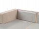 Beliani Narożnik 3-osobowy welurowy prawostronny beżowy LOFOTEN 10