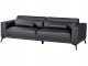 Beliani Sofa 3-osobowa czarna ANGE 15
