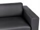 Beliani Sofa 3-osobowa czarna ANGE 16