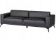 Beliani Sofa 3-osobowa czarna ANGE 5