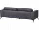 Beliani Sofa 3-osobowa czarna ANGE 6