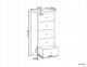Beliani Komoda 50 cm jasne drewno SALTON 3