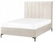 Beliani Łóżko z pojemnikiem Boucle SEZANNE 140 x 200 cm Złamana biel 5