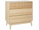 Beliani Komoda 3 szuflady jasne drewno WALES 1