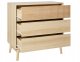 Beliani Komoda 3 szuflady jasne drewno WALES 4