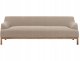 Beliani Sofa 3-osobowa beżowoszara SOSJO 1
