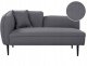 Beliani Szezlong boucle lewostronny ciemnoszary CHEVANNES 1